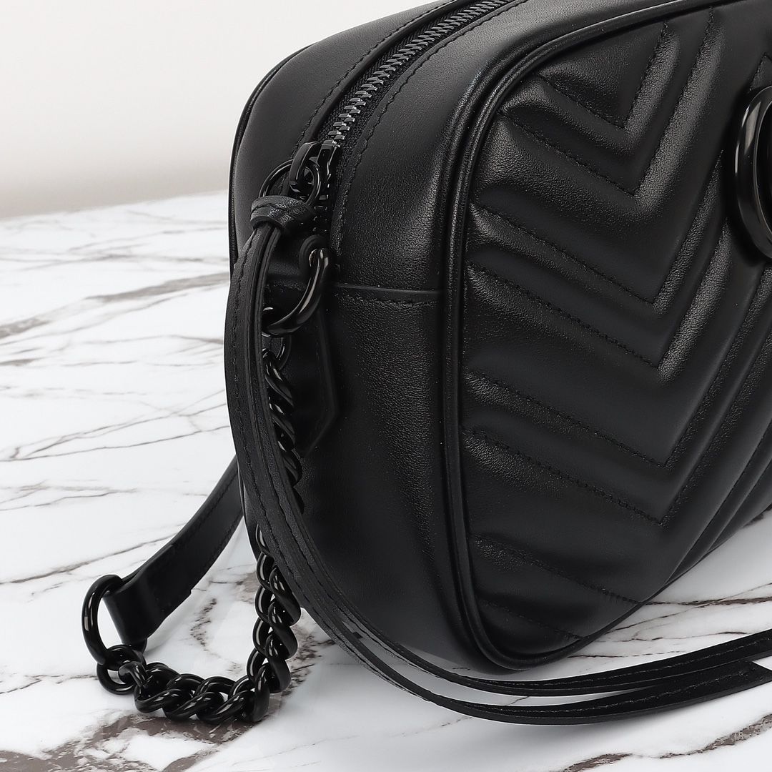 Gucci GG Marmont Camera-Style Crossbody Bag — 447632