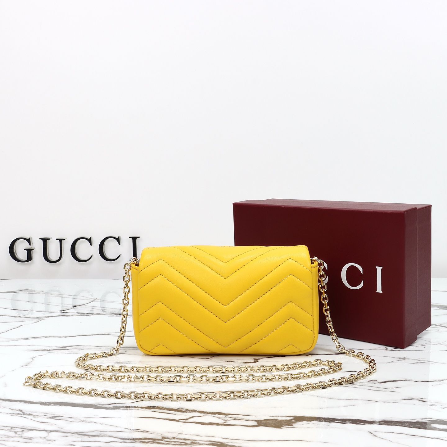 Gucci GG Marmont Mini Shoulder Bag — 841290
