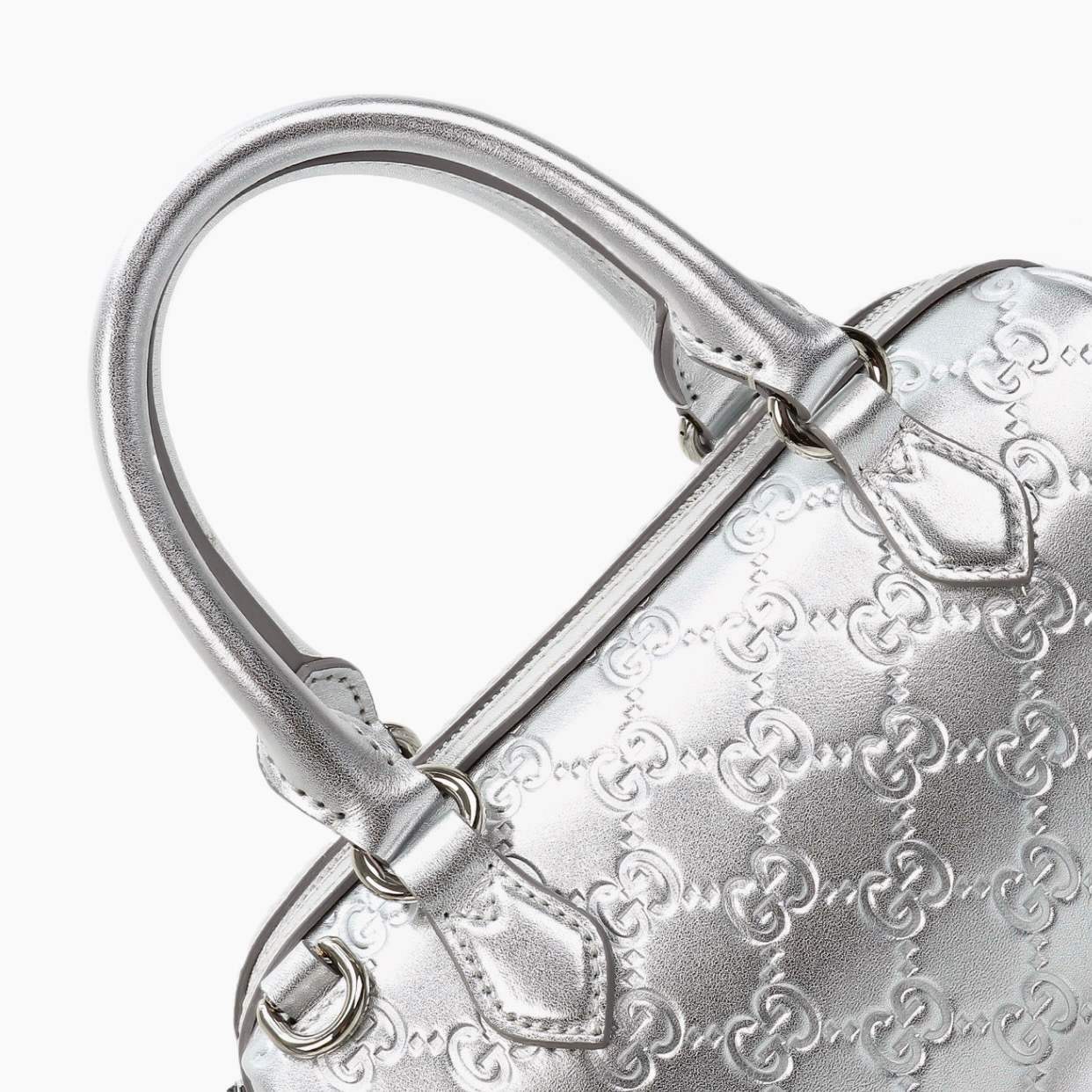 Gucci GG Emblem-Style Small Boston Bag — 848889