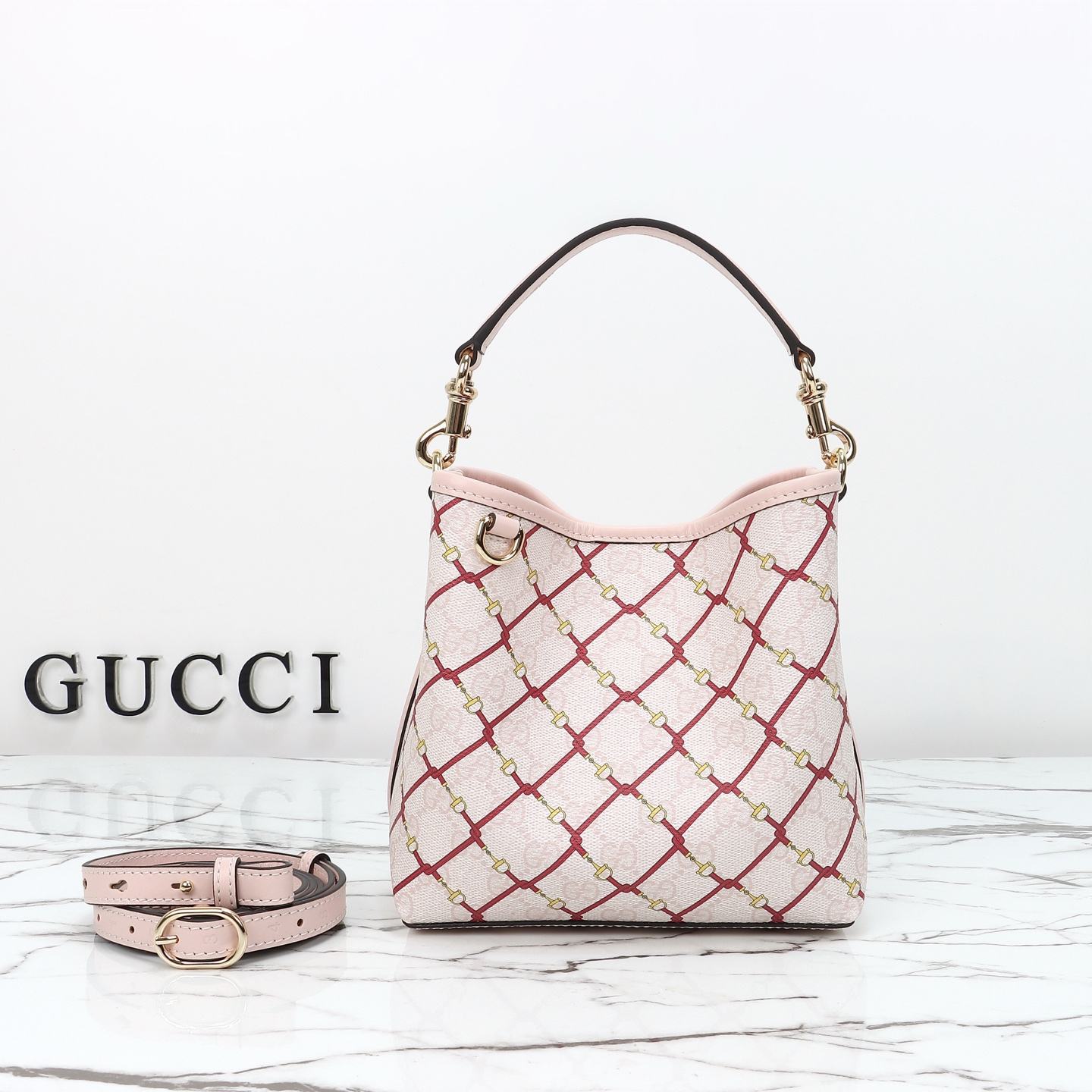 Gucci GG Emblem Small Bucket Bag — 815118, Product 26387