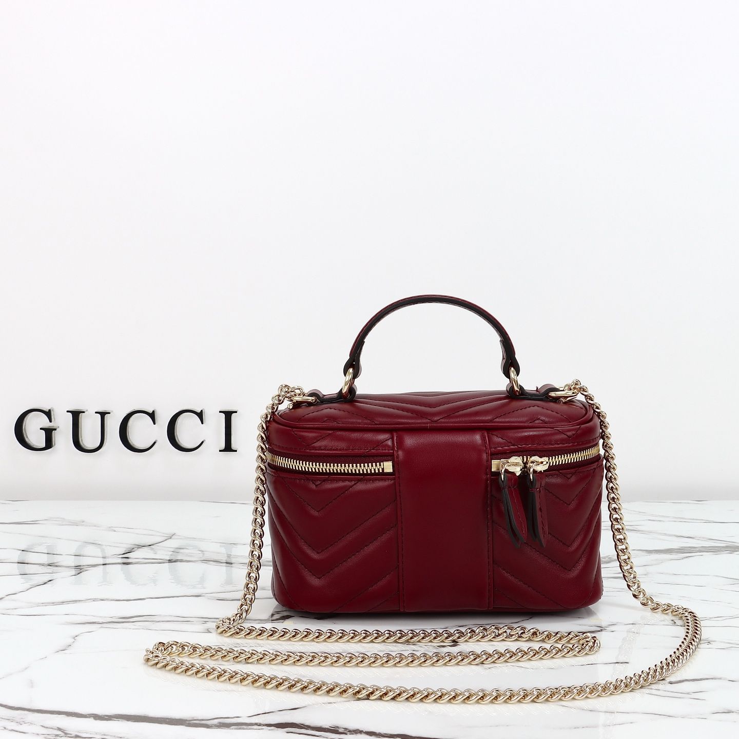 Gucci GG Marmont Mini Vanity Bag — 837454