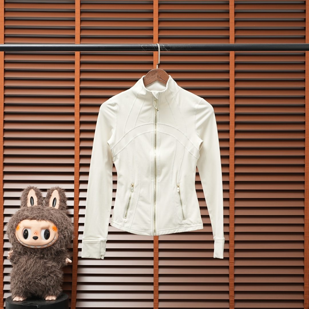 Lululemon Jacket — White / Gold Logo