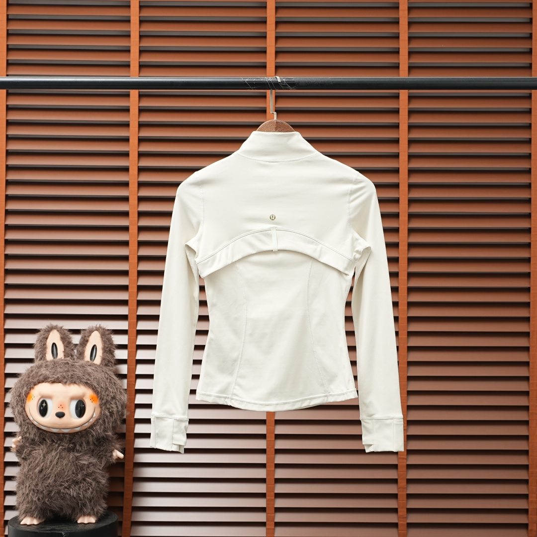 Lululemon Jacket — White / Gold Logo