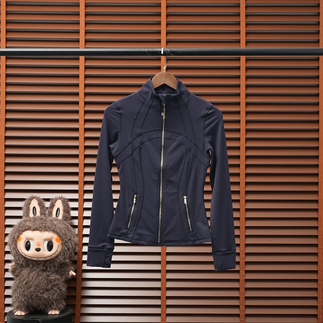 Lululemon Jacket — Navy / Gold Logo