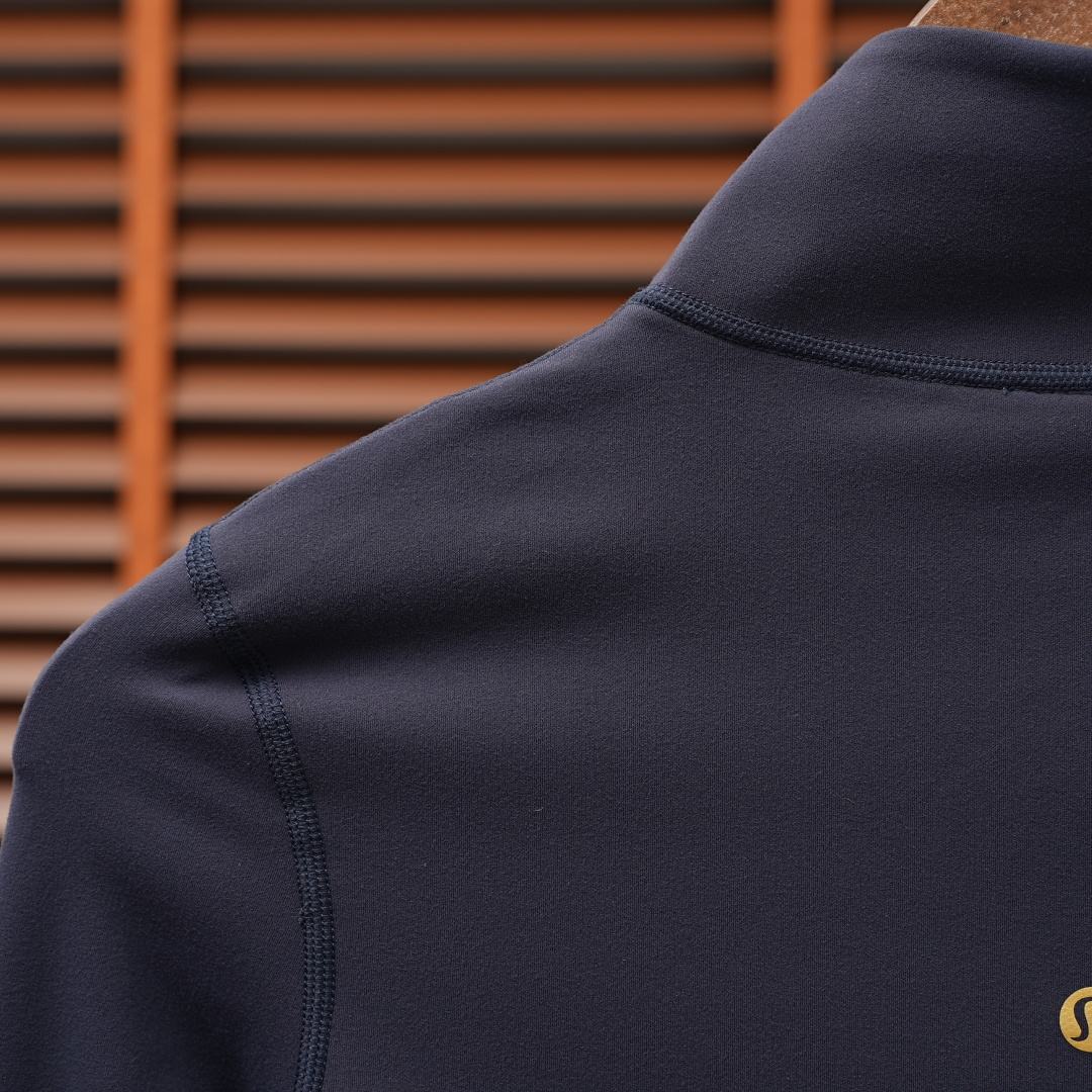 Lululemon Jacket — Navy / Gold Logo