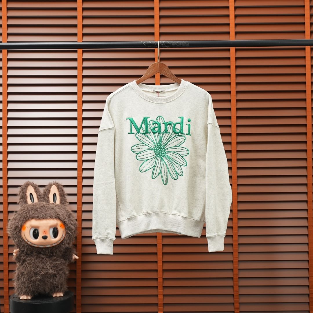 Mardi Mercredi Sweatshirt — Oatmeal / Green
