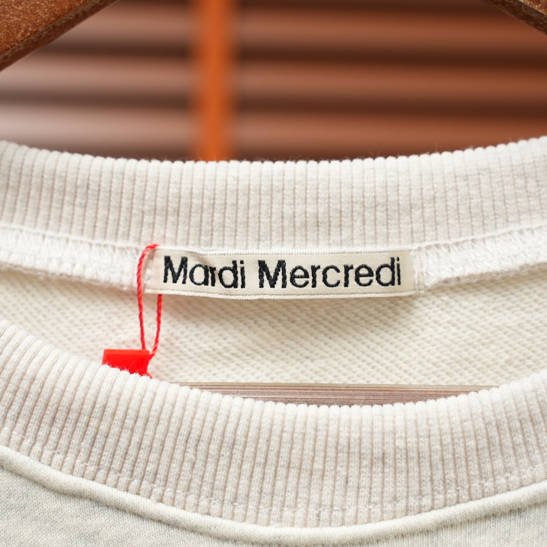 Mardi Mercredi Sweatshirt — Oatmeal / Green