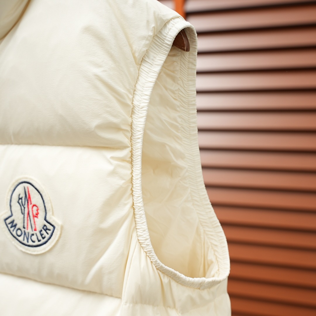 Moncler Down Vest — White