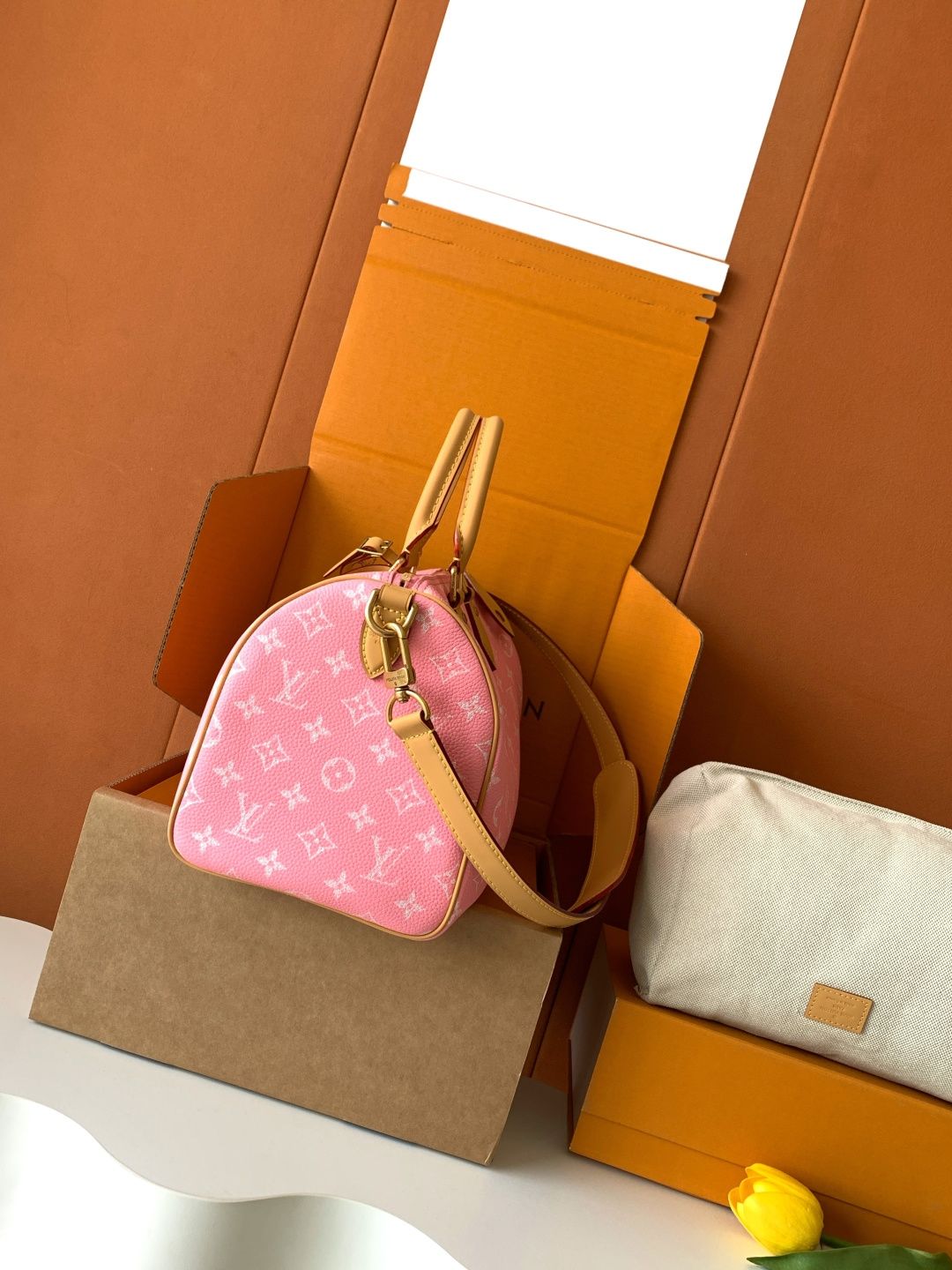 Louis Vuitton Speedy P9-Style Boston Bag, Pink — M13914