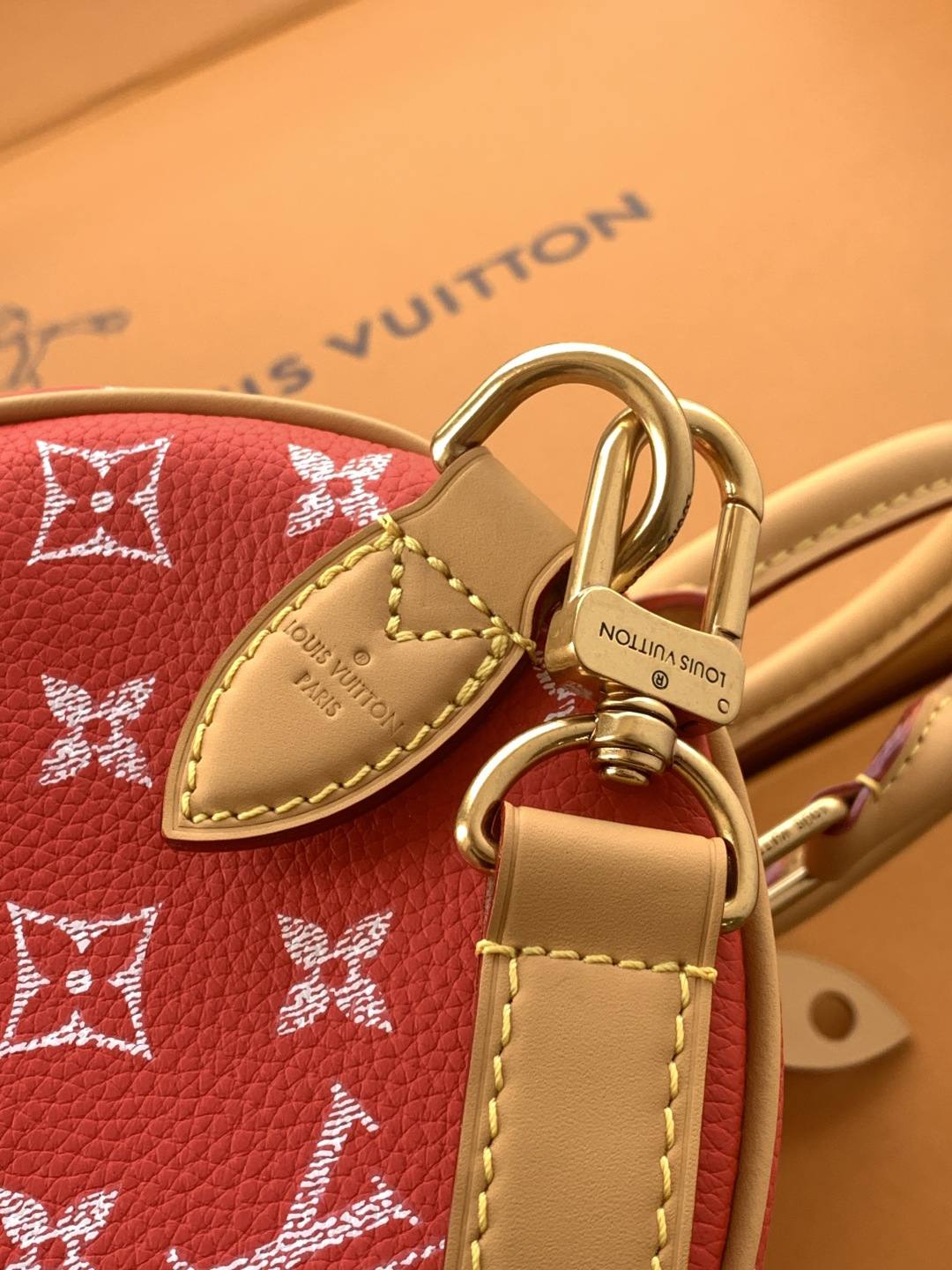 Louis Vuitton Speedy P9-Style Boston Bag, Red — M14067