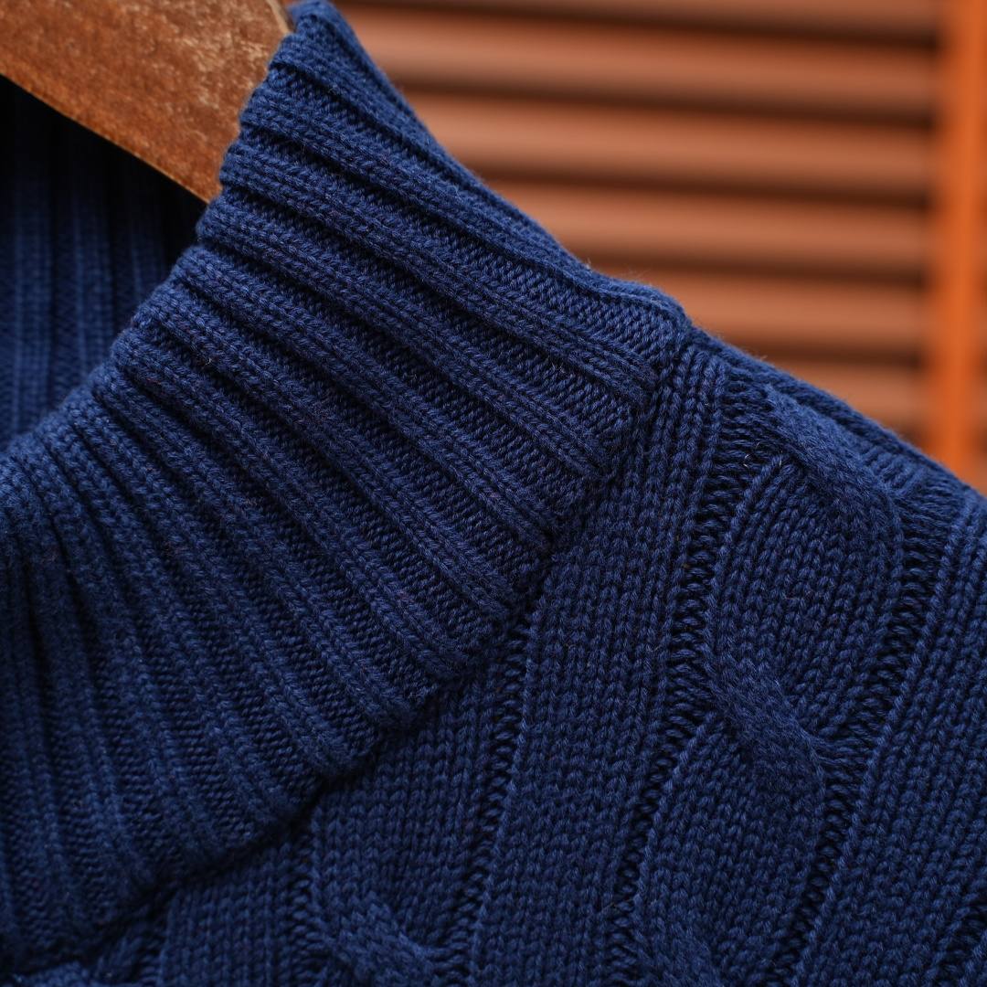 Ralph Lauren Knit Top — Navy