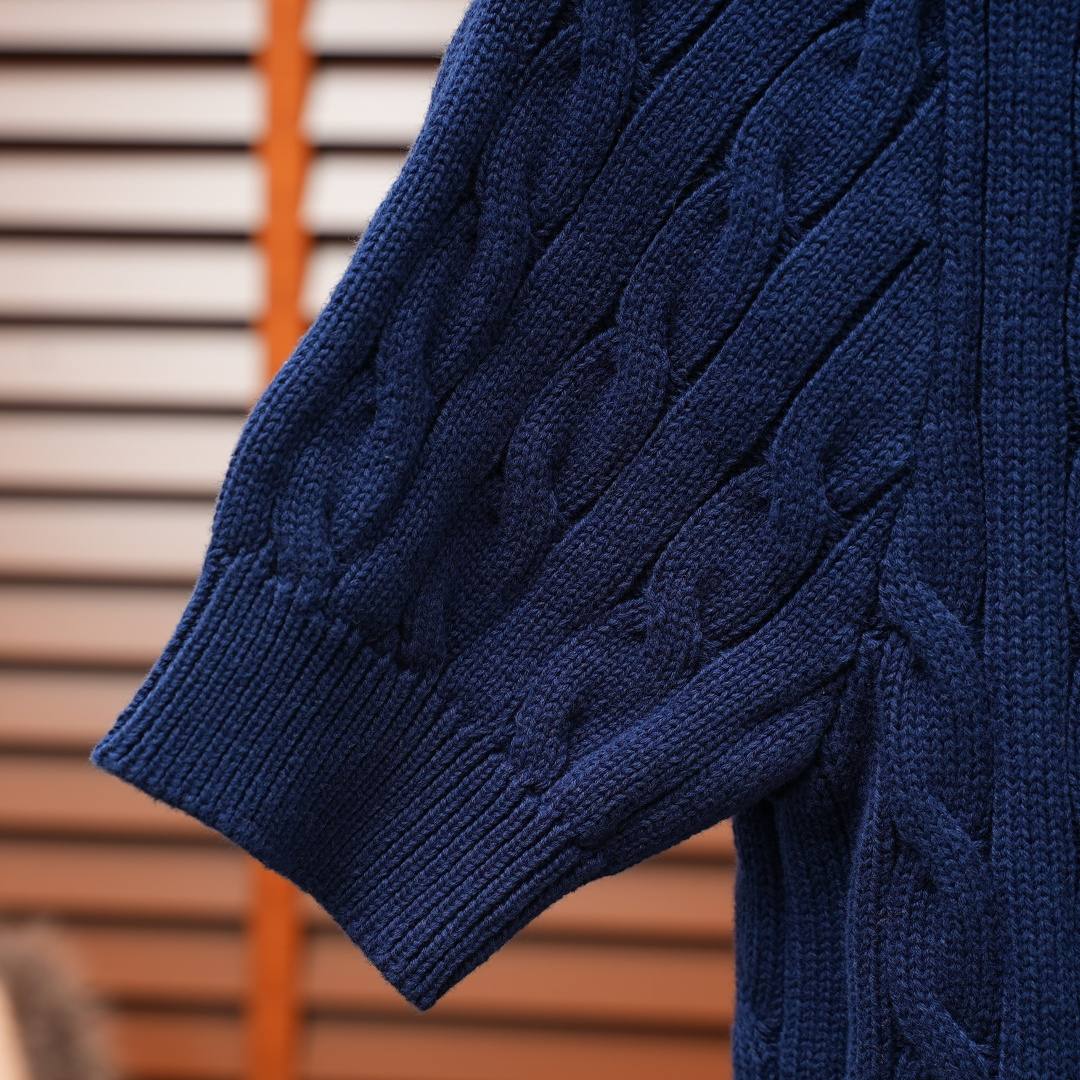 Ralph Lauren Knit Top — Navy