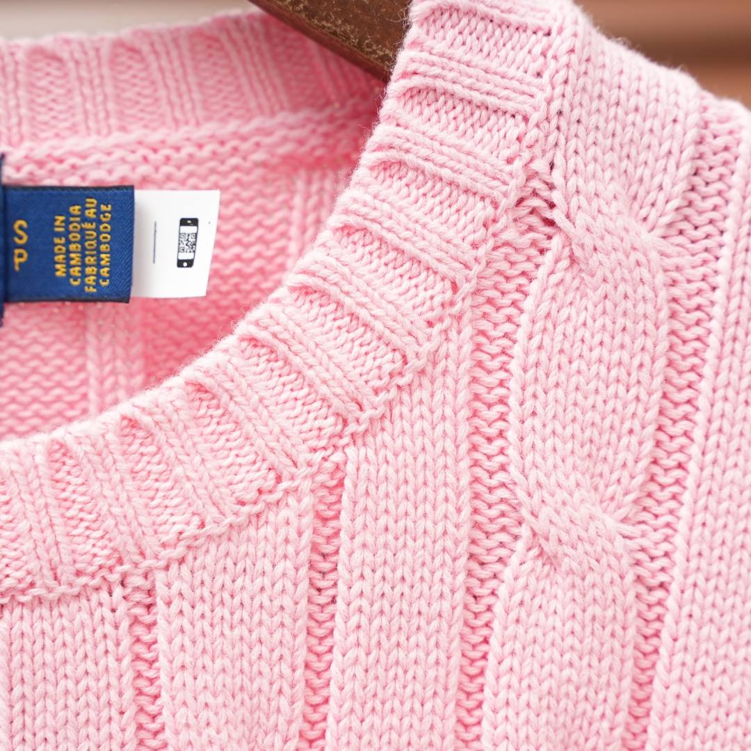 Ralph Lauren Knit Top — Pink
