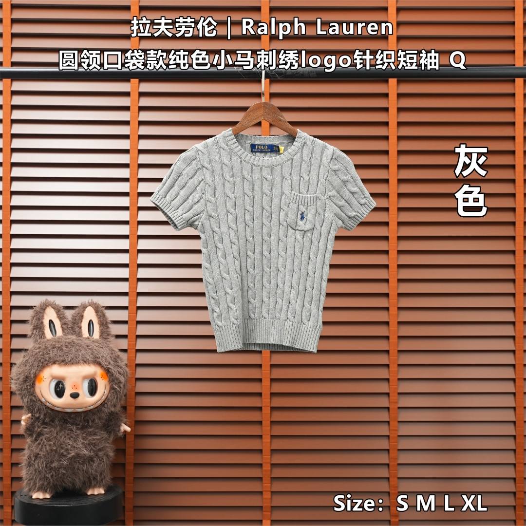 Ralph Lauren Knit Top — Grey, Product 27110
