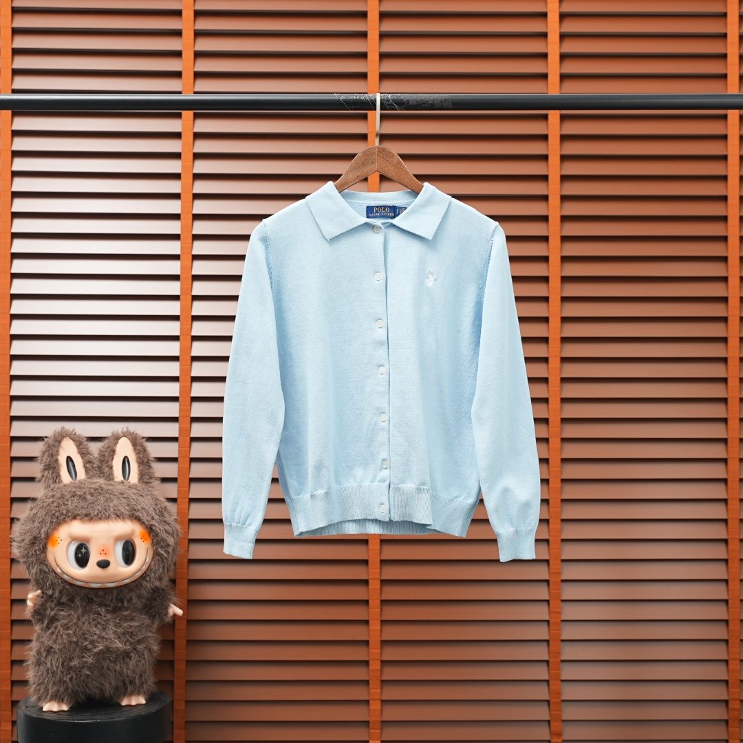 Ralph Lauren Cardigan — Light Blue