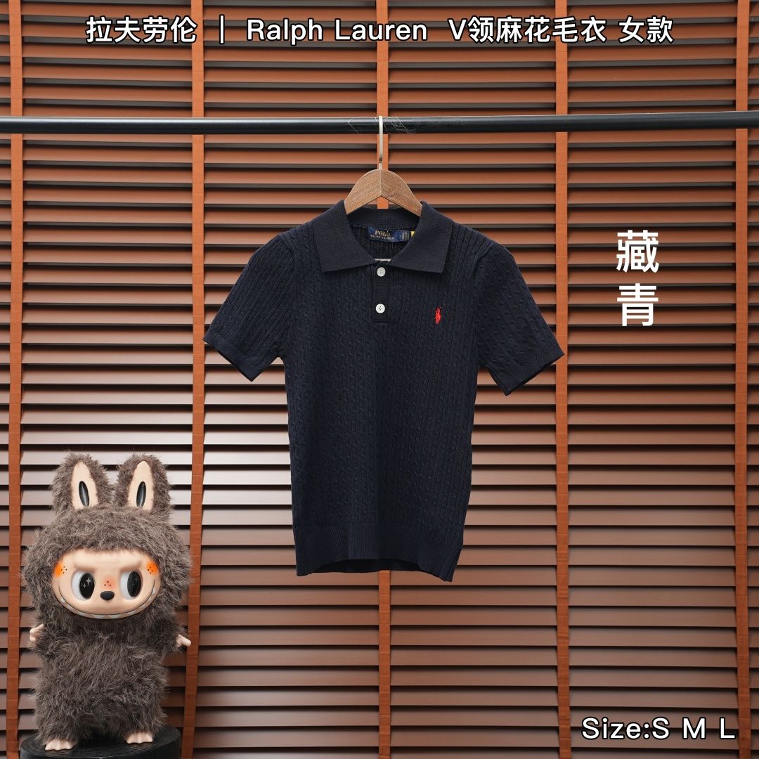 Ralph Lauren Knit Top — Navy