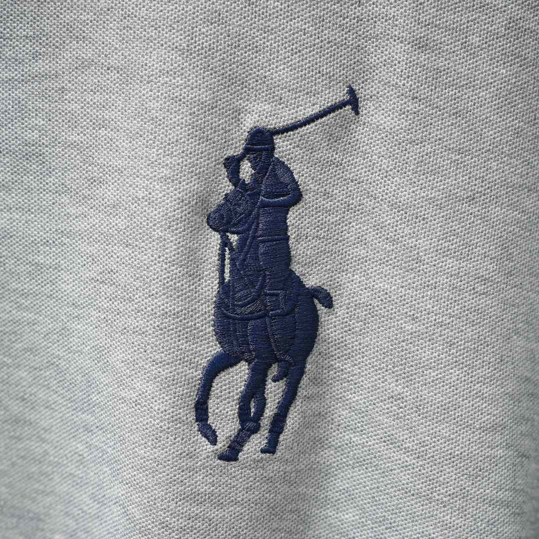 Ralph Lauren Polo Shirt — Grey / Black Logo