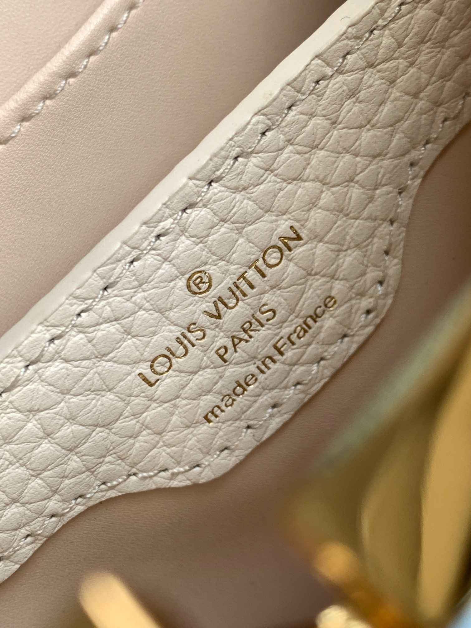 Louis Vuitton Capucines Mini Top-Handle Bag in White and Blue — M23952