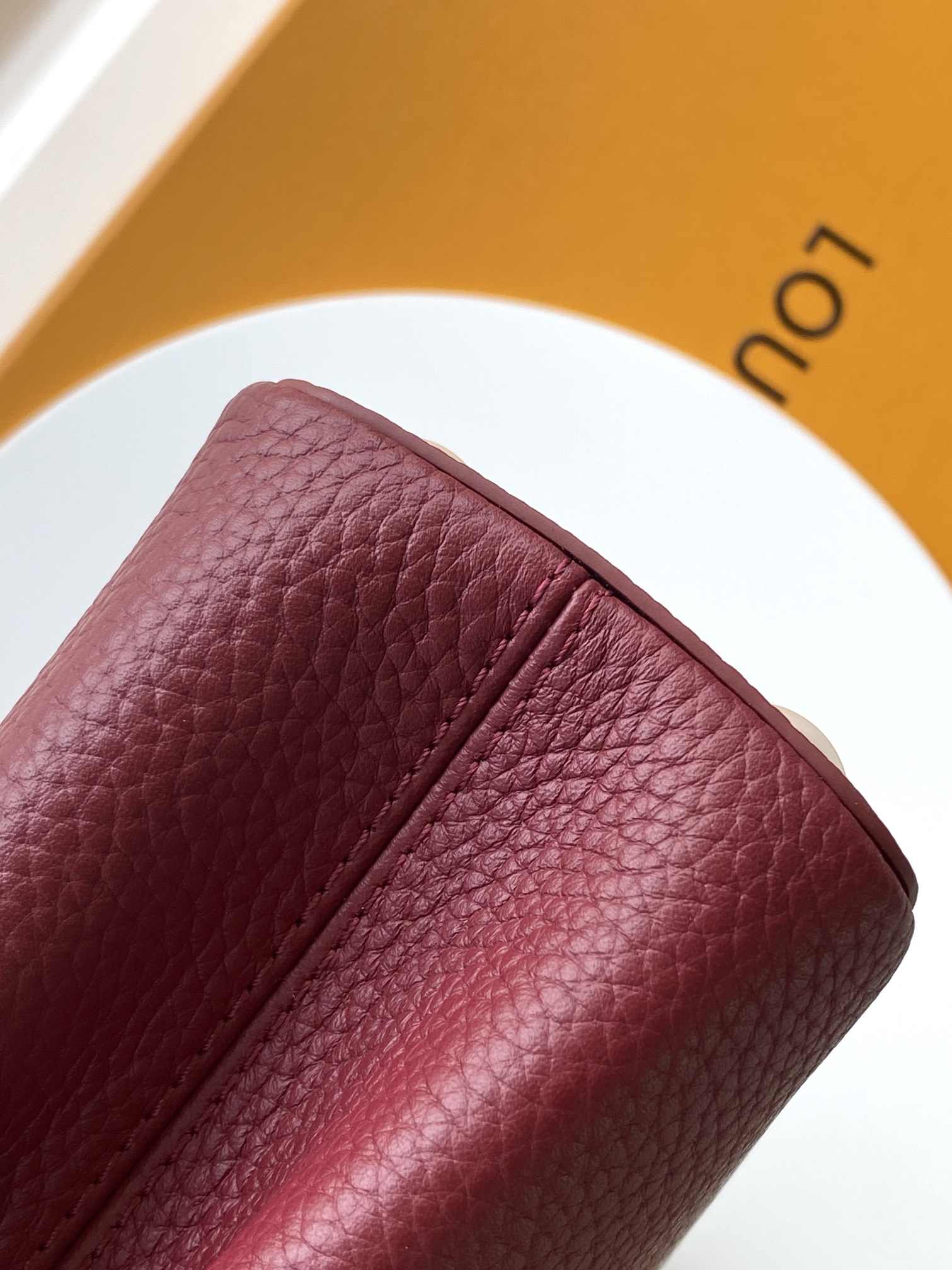 Louis Vuitton Capucines Top-Handle Bag in Burgundy
