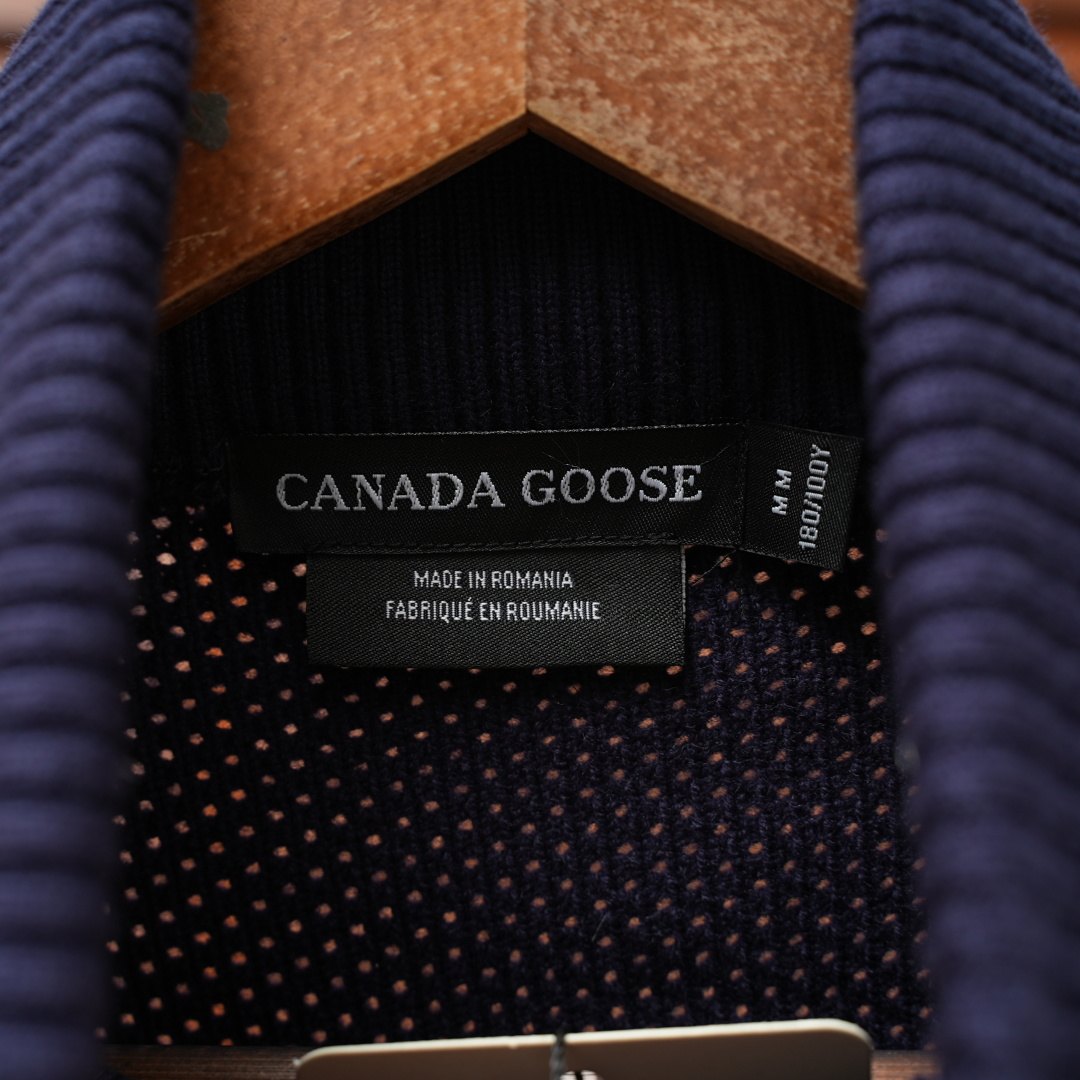 Canada Goose Down Jacket — Navy / Red Logo