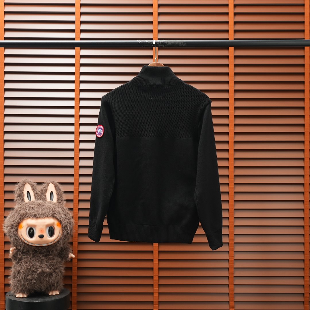 Canada Goose Down Jacket — Black / Red Logo