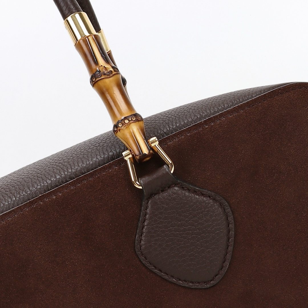 Gucci Large Boston Bag with Bamboo — A006OD