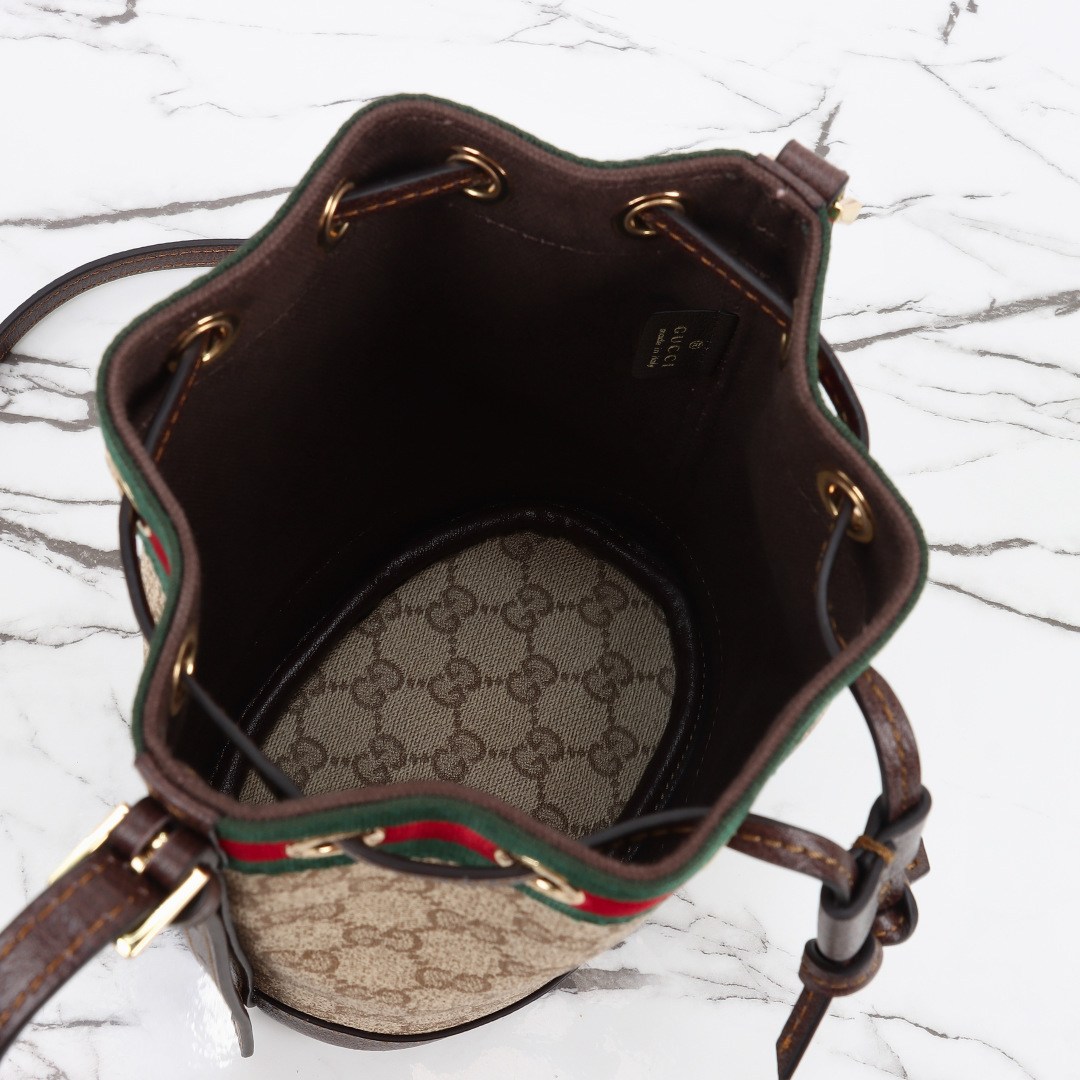 Gucci Mini Bucket Bag with Web — 876060