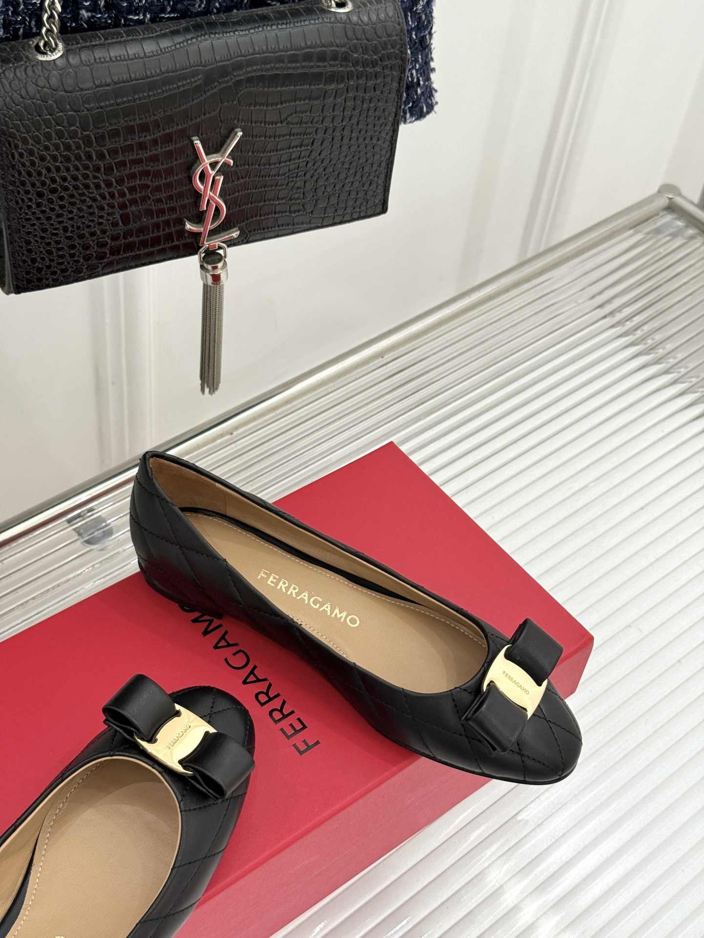 Salvatore Ferragamo Block-Heel Flats