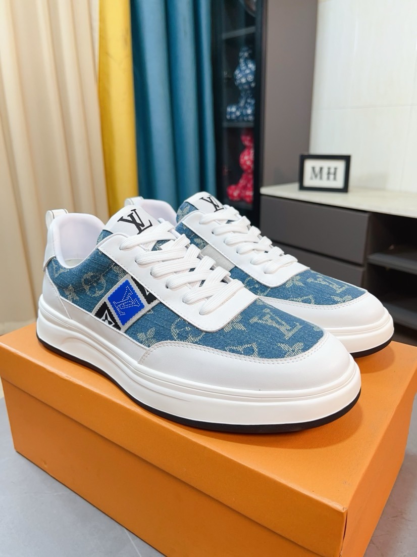 Louis Vuitton Low-Top Lace-Up Cupsole Sneakers