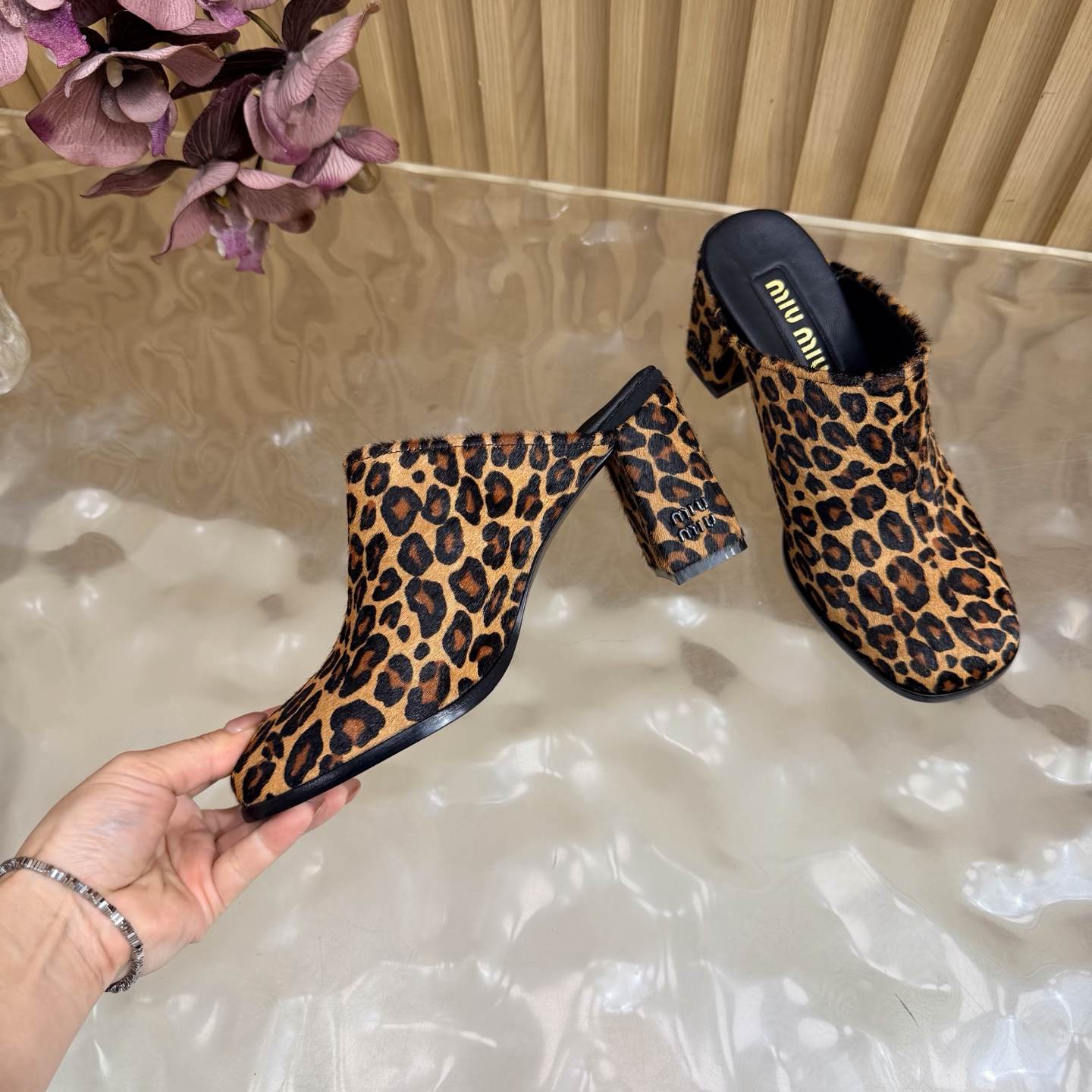 Miu Miu Block-Heel Sandals