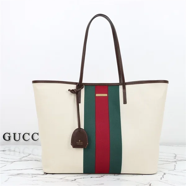 Gucci large Web-stripe tote bag — A0034D