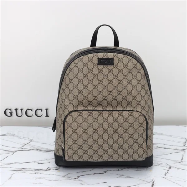 Gucci GG-Patterned Zip Backpack โ 406370