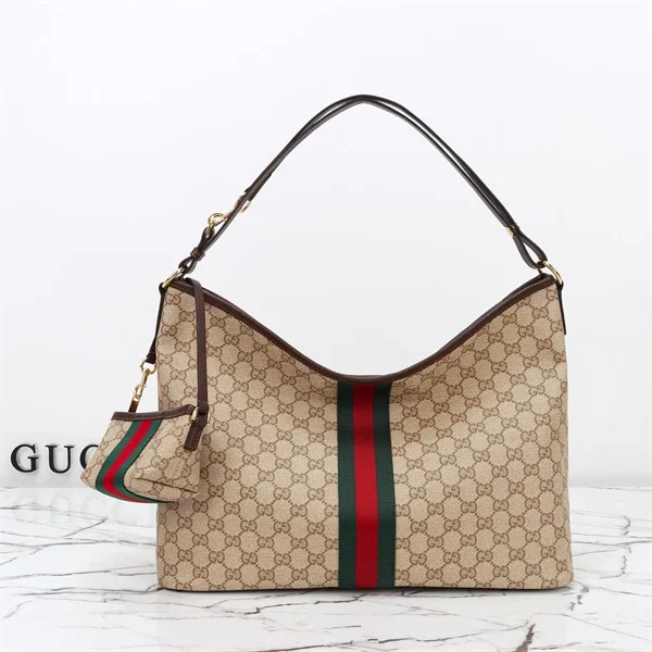 Gucci Large Shoulder Bag with Web — A008NS