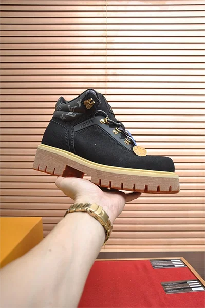 Louis Vuitton High-Top Lace-Up Sneakers
