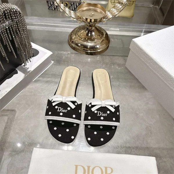 Dior Block-Heel Slippers