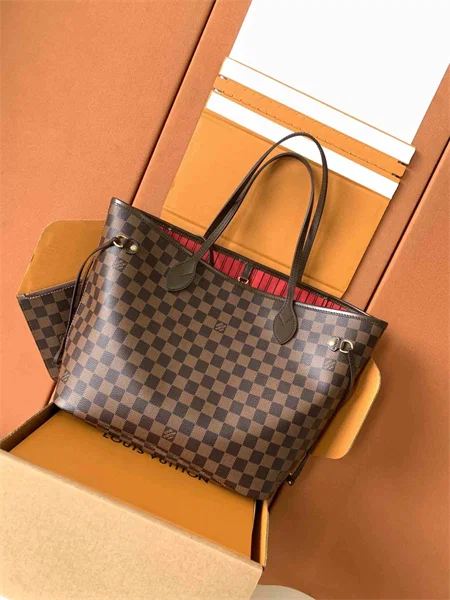 Louis Vuitton Neverfull Tote Bag in Dark Checkerboard