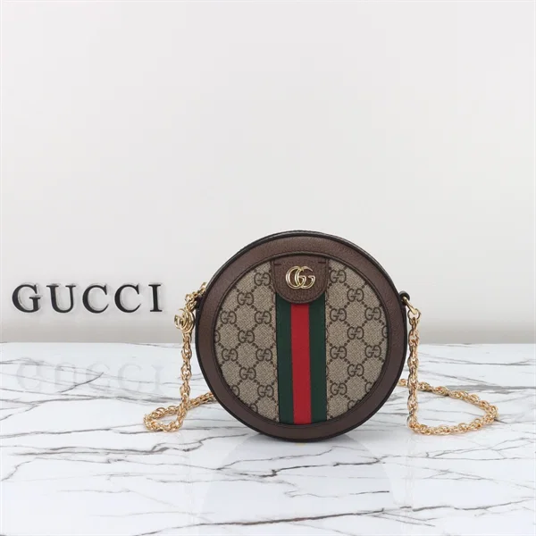 Gucci Ophidia Mini Round Shoulder Bag — 550618