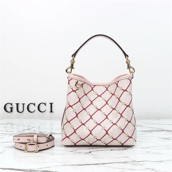 Gucci GG Emblem Small Bucket Bag โ 815118